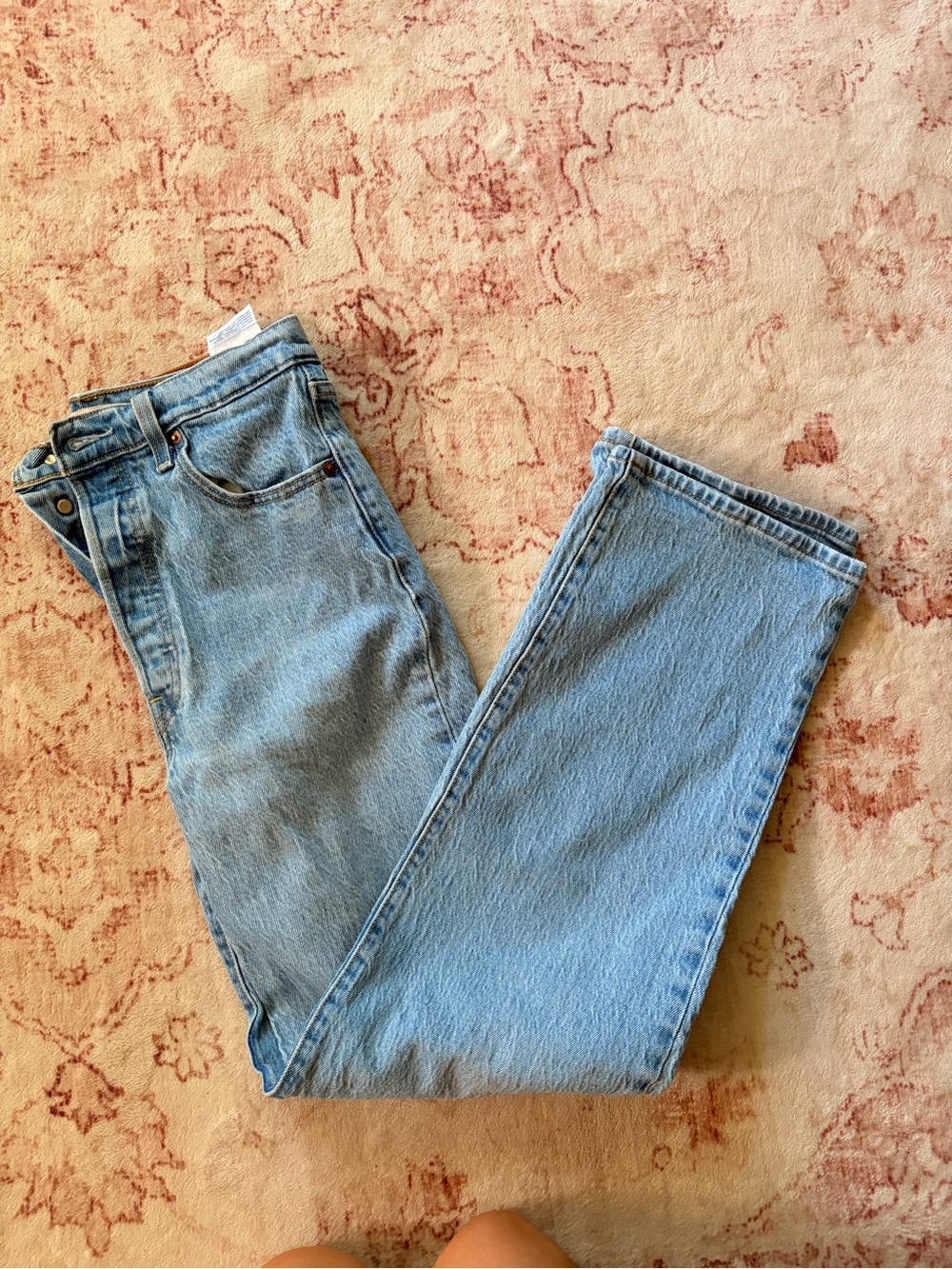 Levi's Ribcage Straight Leg Light Blue Women's Jeans